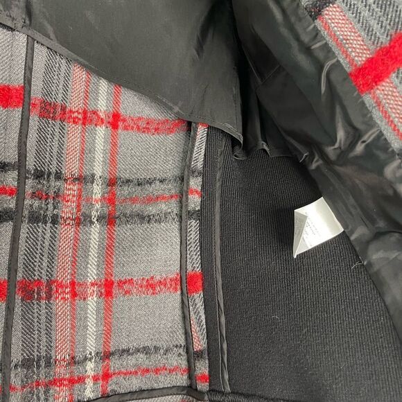 Akris Punto
Gray Black Red Multi Unique Wool & Angora/Mohair Jacket Blazer - Picture 10 of 10